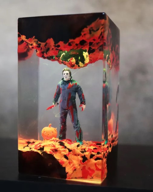 Gothic Resin Horror Lamp